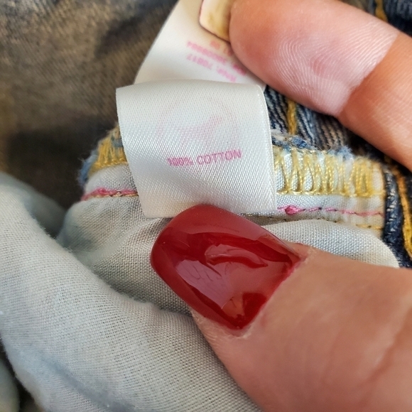 VICTORIA'S Secret Pink Cut Off Denim Shorts sz. 6 - Picture 8 of 9